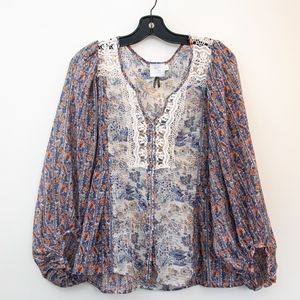 Anthropologie HD in Paris Chinoiserie blouse